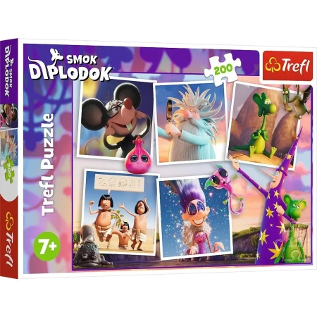 Puzzle 200 Przygody Smoka Diplodoka TREFL
