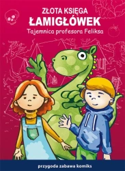 eBook Złota księga łamigłówek. Tajemnica profesora Feliksa. Przygoda, zabawa, komiks - Beata Guzowska