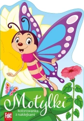 Motylki. Kolorowanka z naklejkami - praca zbiorowa