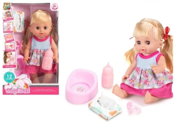 Lalka sikająca 36cm z dźwiękami - Pro Kids