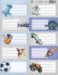 Naklejki na zeszyty No Name - Chłopiec - Beniamin