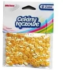 Cekiny tęczowe T 60 pomarańczowy - Brewis