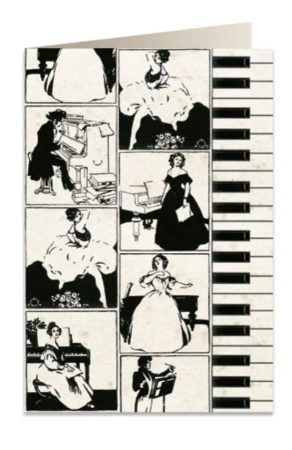 Karnet B6 + koperta 5731 Pianino - Tassotti