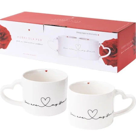 Zestaw kubków dla par - You Are My Heart - Be-Happy Gifts
