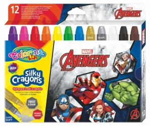 Kredki żelowe wykręcane Avengers Colorino Kids 12 kolorów - PATIO