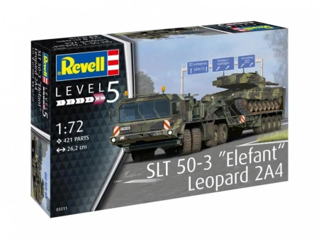 Model plastikowy SLT 50-3 Elefant + Leopard 2A4 - Revell