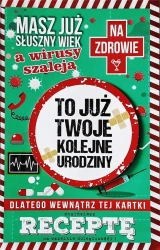 Karnet Urodzinowy z receptą - YEKU