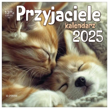 Kalendarz 2025 Ścienny 330x330 Przyjaciele - Bartosz Owczarek