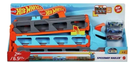 Hot Wheels City Wyścig transporter 2w1 - Mattel