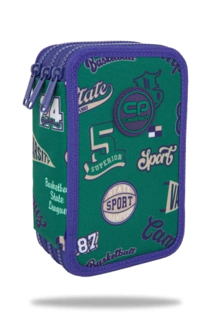 Piórnik potrójny z wyposażeniem Coolpack Jumper 3 American Retro - PATIO