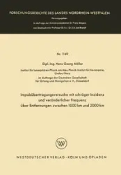 Impulsübertragungsversuche mit schräger Inzidenz und veränderlicher Frequenz über Entfernungen zwischen 1000 km und 2000 km - Hans Möller Georg