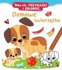 Domowe zwierzątka. Baw się, przyklejaj i koloruj! - Nathalie Belineau, Iossa Federica