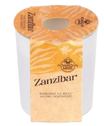 Świeczka sojowa Powąchaj mnie Zanzibar biała - Pavoncella
