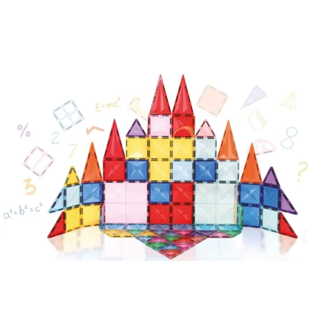 Klocki magnetyczne 112 elementów SP85301  AN01 - SMILY PLAY