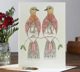 Karnet A039 B6 + koperta Ptaki turkawki - DM Collection