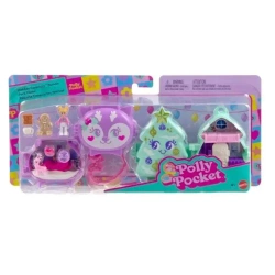 Polly Pocket Świąteczny zestaw kompaktowy 2-pak - Mattel