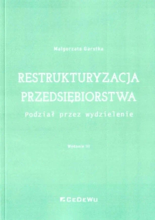 Restrukturyzacja przedsiębiorstwa w.3 - Małgorzata Garstka