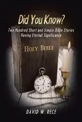 Did You Know? - David W. Rece