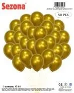 Balony złote 50szt - Sezona