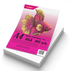 Papier kredowy powlekany A4 150 g/m silk 100 ark - Tobby