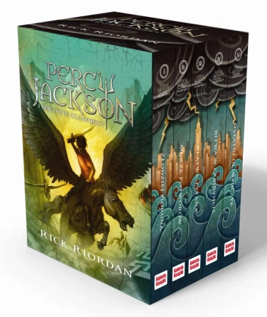 Pakiet Percy Jackson i bogowie olimpijscy. Tomy 1-5 - Rick Riordan