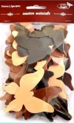 Motyle tonacja brązowa 52szt - Galeria Hobby