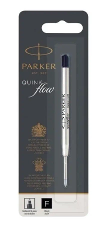 Wkład do długopisów Quinkflow czarny F - Parker