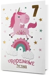 Karnet B6 Urodziny 7 - Pan Dragon
