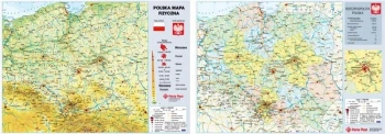 Podkład dwustronny z mapą Polski - Panta Plast
