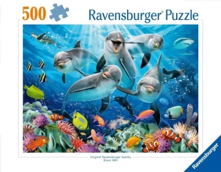 Puzzle 2D 500 Delfiny - Ravensburger
