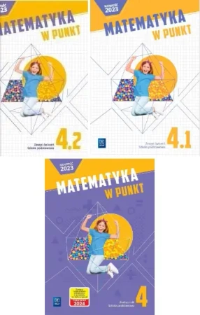 Matematyka w punkt 4 Podręcznik + zeszyt ćwiczeń cz.1+2 WSIP - Elżbieta Mrożek|Weronika Figurska-Ziemba