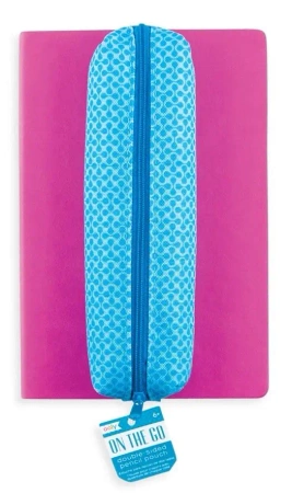 Piórnik dwustronny niebieski - Kolorowe Baloniki