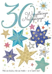 Karnet A5 Urodziny 30 - Gwiazdy - Henry