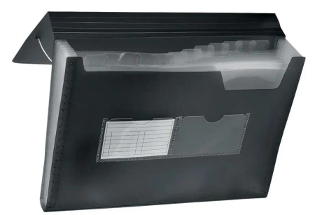 Teczka harmonijkowa A4 gumka nar. 13 przegród czar - Tetis