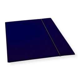 Teczka A4 z gumką lakier granatowa 300gsm (10szt) - Penword