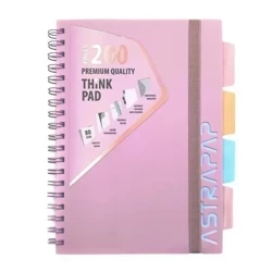 Kołozeszyt B5/200K Pastel PP ASTRA - ASTRA papiernicze