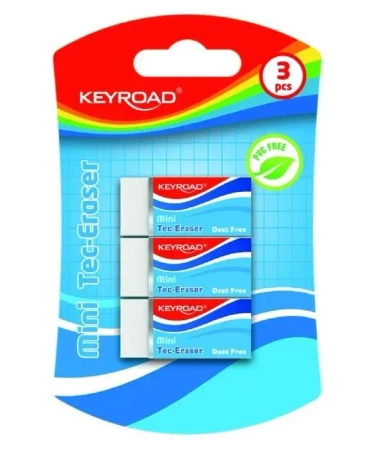 Gumka do ścierania mini techniczna 3szt - Keyroad