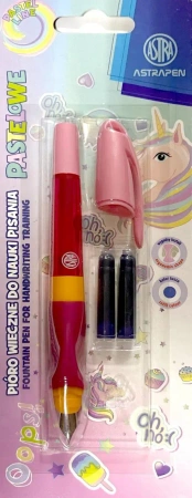 Pióro wieczne do nauki pisania Astrapen Unicorn 2 naboje - ASTRA art-pap