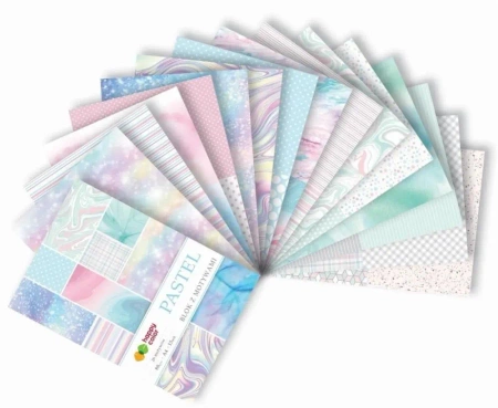 Blok z motywami Pastel A4/15K 80g HAPPY COLOR - GDD
