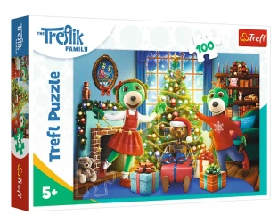 Puzzle 100 XMAS Zimowe Trefliki - Trefl