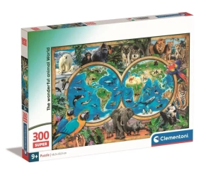Puzzle 300 Super The wonderful Animal World - Clementoni