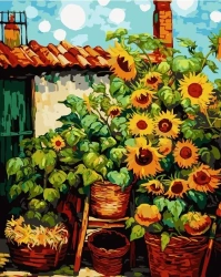 Malowanie po numerach 40x50 Słoneczniki - Koh-I-Noor