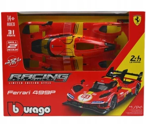 Bburago Model 1:24 Ferrari Racing Kit 499P LMH czerwony
