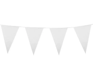 Girlanda flagi białe 10m - Boland