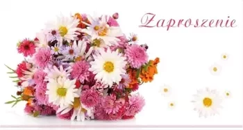 Zaproszenia Flowers nr 02 (opakowanie 10 szt) - Stamp