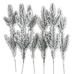 Ośnieżone gałązki sosny 25cm 6szt - Dalprint dpCraft