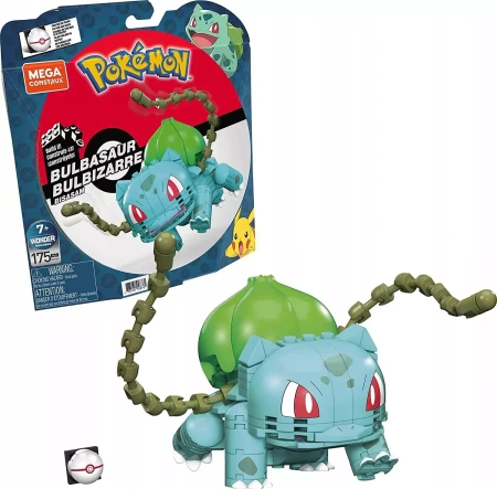 Mega Construx. GVK83 Pokemon. Bulbasaur, 175 elementów