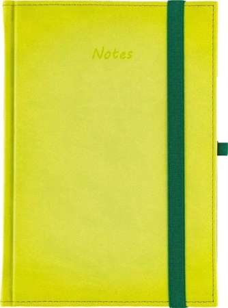 Notes A5 kratka Vivella z gumką seledynowy - Wokół Nas