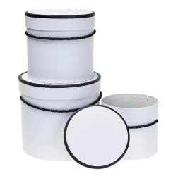 Pudełko Flower Box 3szt biały ROZETTE