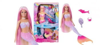Lalka Barbie Malibu Syrenka Zmiana koloru - Mattel